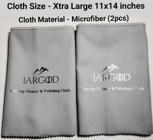 Jewelry Cleaning Polishing Cloth Cleaning 11" X 14" Xtra Large pro Size Cleaning Cloth for Gold, Silver, and Platinum Jewelry.(Pack of 2pcs) Microfiber Jargod