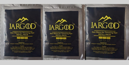 3 Pack Hair Building Fibers Refill Bag 50grams/1.76oz Each Refill Bag by Jargod