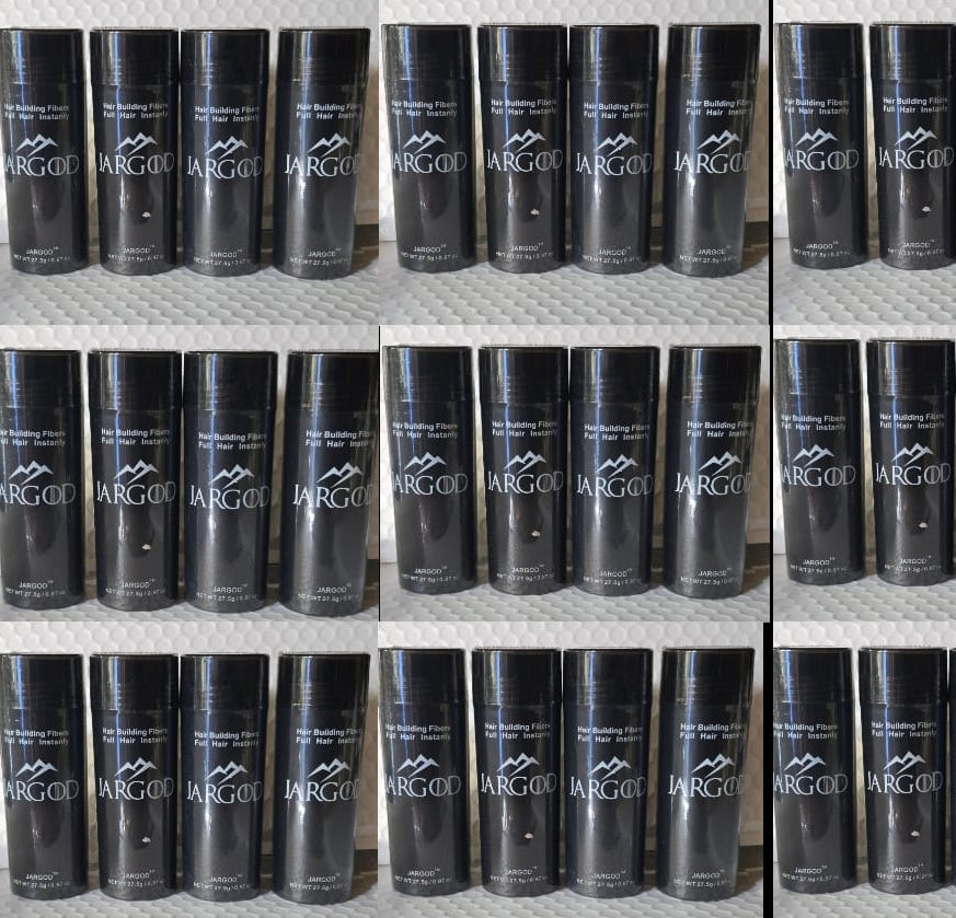 30 Bottle Full Case Black Hair Building Fibers for Instant Volume and Thicker Fuller Hair Large 27.5g ( Pack of 30 Bottles ) Hair Fibers for Women and Men Jargod