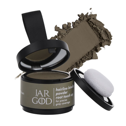 Hairline Powder Root Touch-Up Temporary Concealing Powder for Women & Men, Instant Gray Coveragey, 4g by Jargod