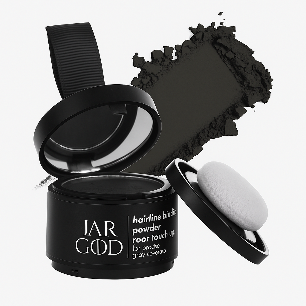 Hairline Powder Root Touch-Up Temporary Concealing Powder for Women & Men, Instant Gray Coveragey, 4g by Jargod