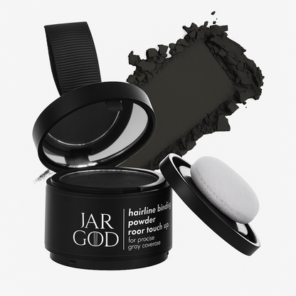 Hairline Powder Root Touch-Up Temporary Concealing Powder for Women & Men, Instant Gray Coveragey, 4g by Jargod