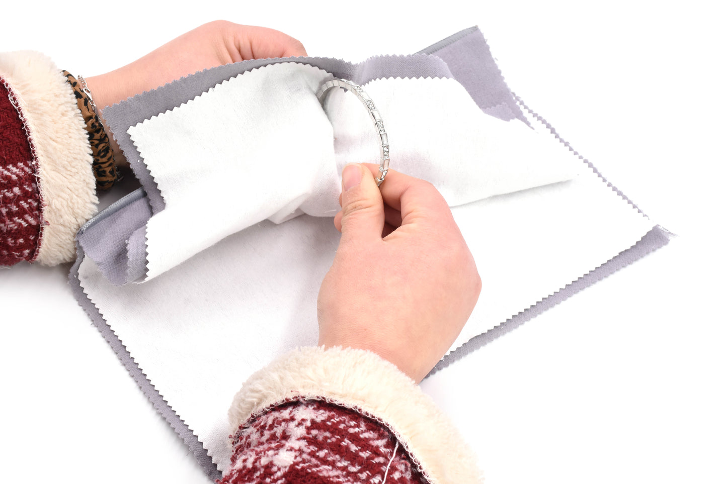JARGOD Silver Polishing Cloth — Jewelry Tarnish Remover & Cleaner for Gold Silver Platinum, 11x14" Cotton
