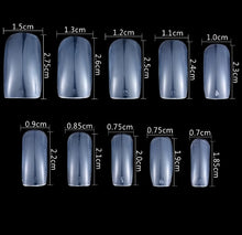 Load image into Gallery viewer, Full Cover Nail Tips Long Square Fake Nails Tips | Fake Nails | False Nails | Press On Nails | Nail Supplies CHOOSE 500 pcs Jargod
