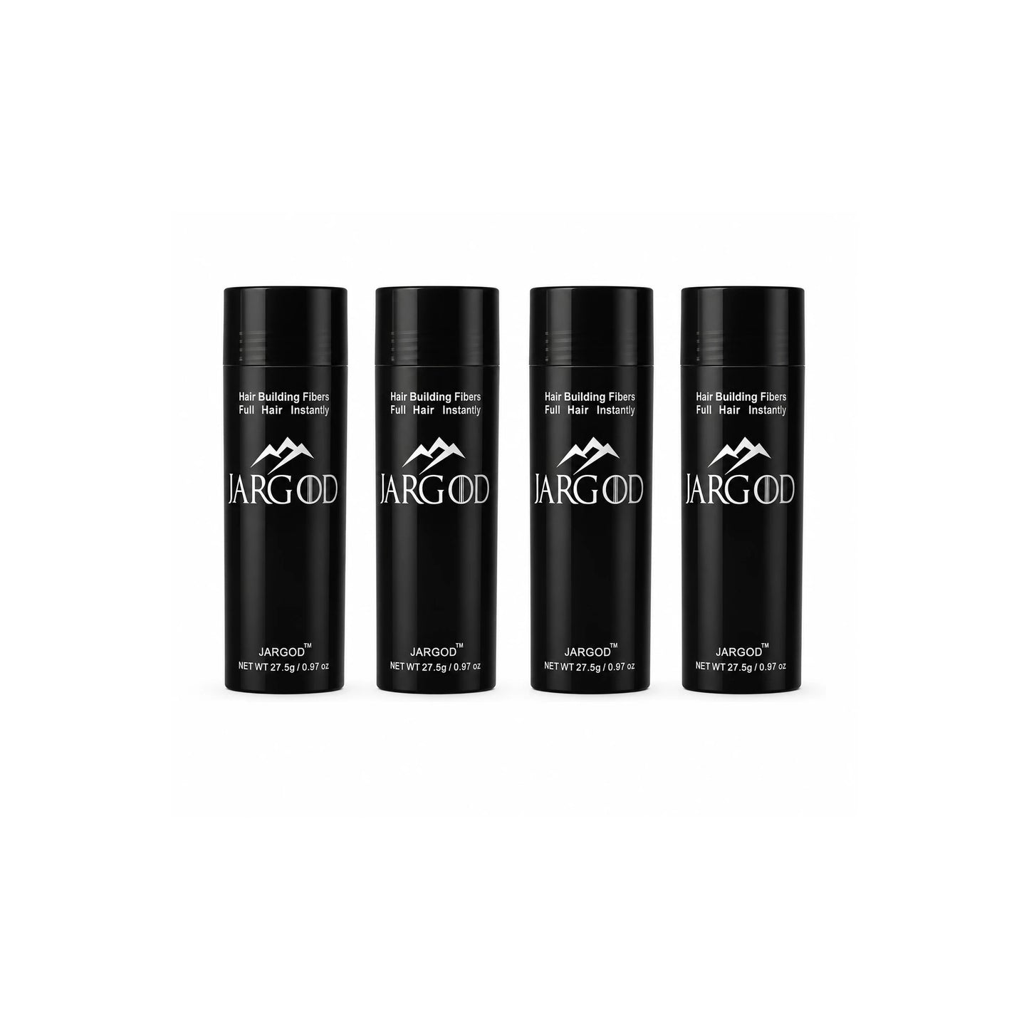 White Hair Building Fibers Hair Loss Concealer Large 27.5g each Pack of Four Bottle -JARGOD