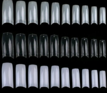 500pcs French Half cover Artificial False Nail Tips Fake Nails Manicure - Jargod