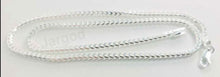 Load image into Gallery viewer, Real Solid 925 Sterling Silver Franco Diamond Cut Chain Necklace 2.5mm Italy Jargod

