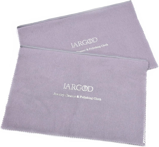 2 pack Jewelry Cleaning and Polishing Cloth made with cotton for Gold, Silver, Platinum Jewelry Xtra Large Pro Size 11" X 14" JARGOD