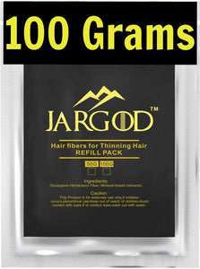 Hair Building Fibers 100 Grams- Refill Your Existing Fiber Bottle - Refill Pack by Jargod