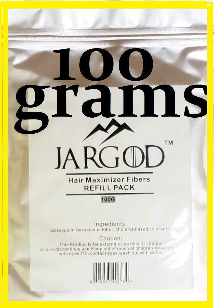 Hair Building Fibers 100 Grams- Refill Your Existing Fiber Bottle - Refill Pack by Jargod