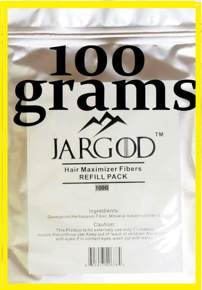 Hair Building Fibers 100 Grams- Refill Your Existing Fiber Bottle - Refill Pack by Jargod