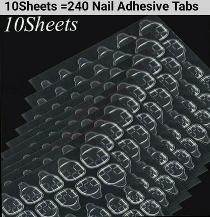Nail Adhesive Tabs Double-side Nail Glue Sticker Waterproof for False Nail Tips Jargod