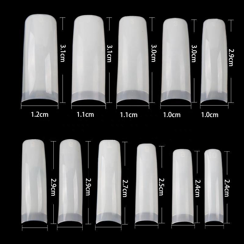 French Nail Tips Artificial False French Nail Tips 500pcs - JARGOD