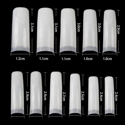 French Nail Tips Artificial False French Nail Tips 500pcs - JARGOD
