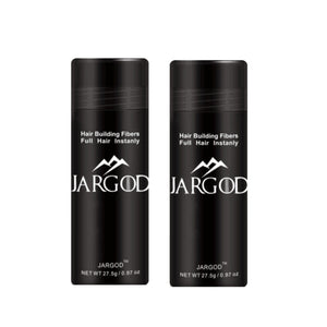 2 pack Jargod Hair Building Fibers color (Black)  27.5g