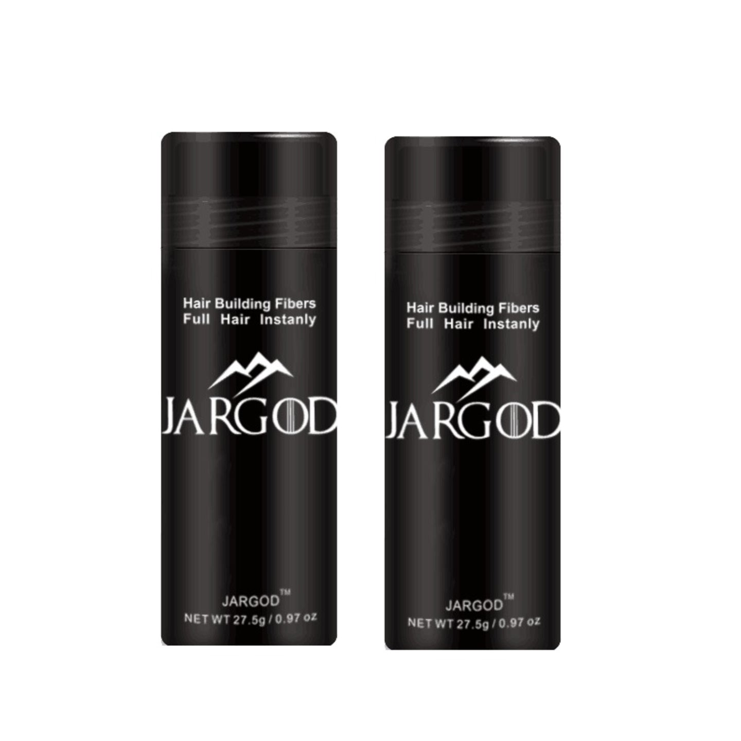 2 pack Jargod Hair Building Fibers color (Medium Brown)  27.5g
