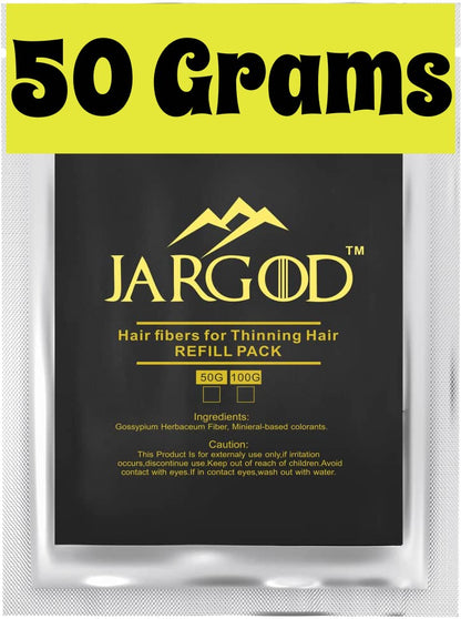 Hair Building Fibers - Refill bag 50g - Hair Loss Concealer For Thinning Hair- Refill Your Existing Fiber Bottle - Refill Pack by Jargod
