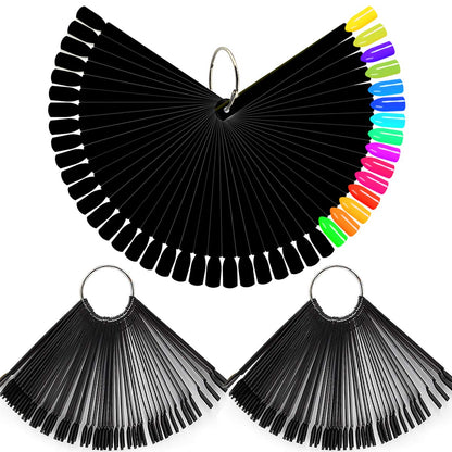 50 PCS Nail Polish Display Practice Tips False Nail Art Tools French Style CHOOSE Color Natural Clear Black Jargod