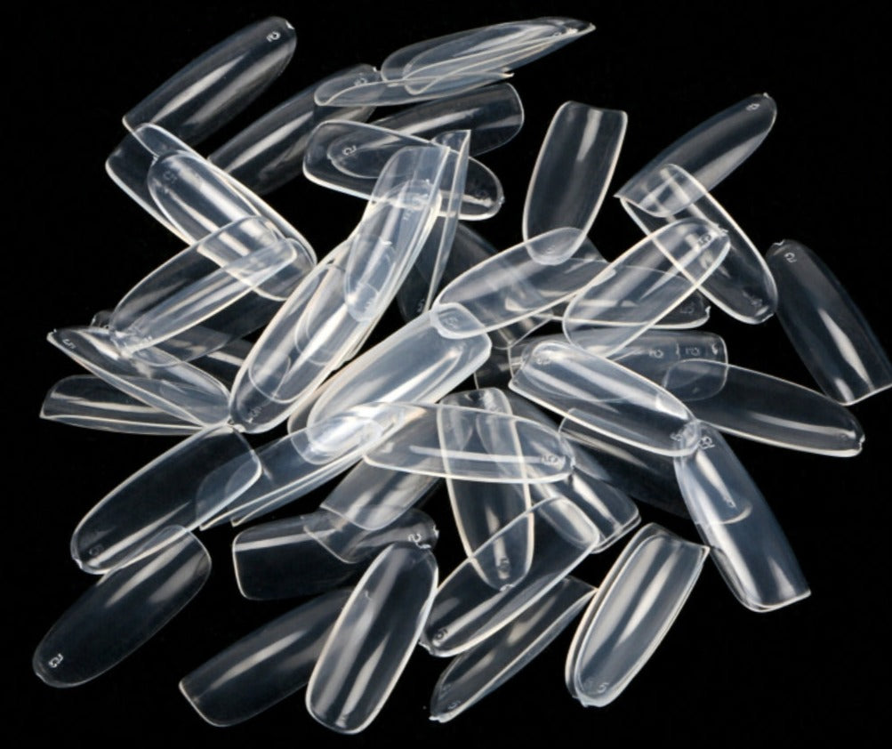 100Pc Long Ballerina/Long Coffin/Long Almond/Long Oval/Full Cover Square False Nail Tips Fake Nails False Nails Artificial Nails Tips in Bag Jargod