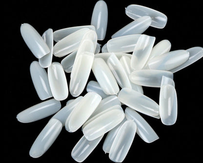 100Pc Long Ballerina/Long Coffin/Long Almond/Long Oval/Full Cover Square False Nail Tips Fake Nails False Nails Artificial Nails Tips Press on nails in Bag Jargod