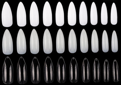 Long Almond Full Cover Nails 600 pieces