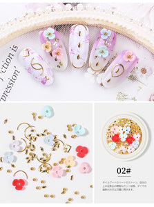 Copy of Nail Art 3D Rose Flower Shell Jewelry Gems Mix Nail Art Decoration Model 02- Jargod