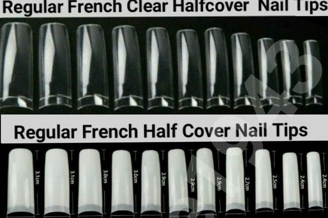 500pcs French Half cover Artificial False Nail Tips Fake Nails Manicure - Jargod