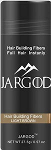 2 pack Jargod Hair Building Fibers color (Light Brown)  27.5g