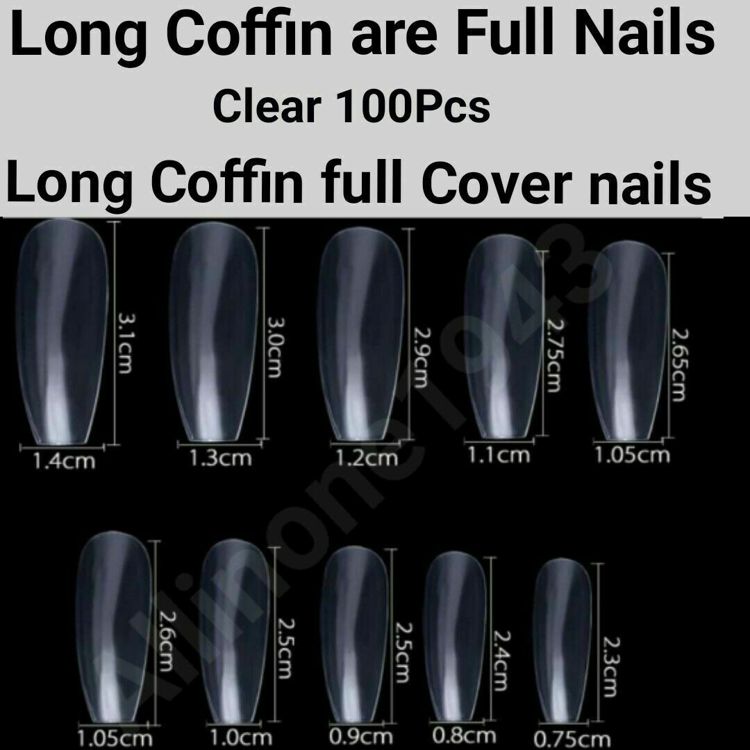 100pc Long Coffin Ballet Full Cover Fake Nails False Nail Tips Artificial Nails Tips Press on nails Jargod