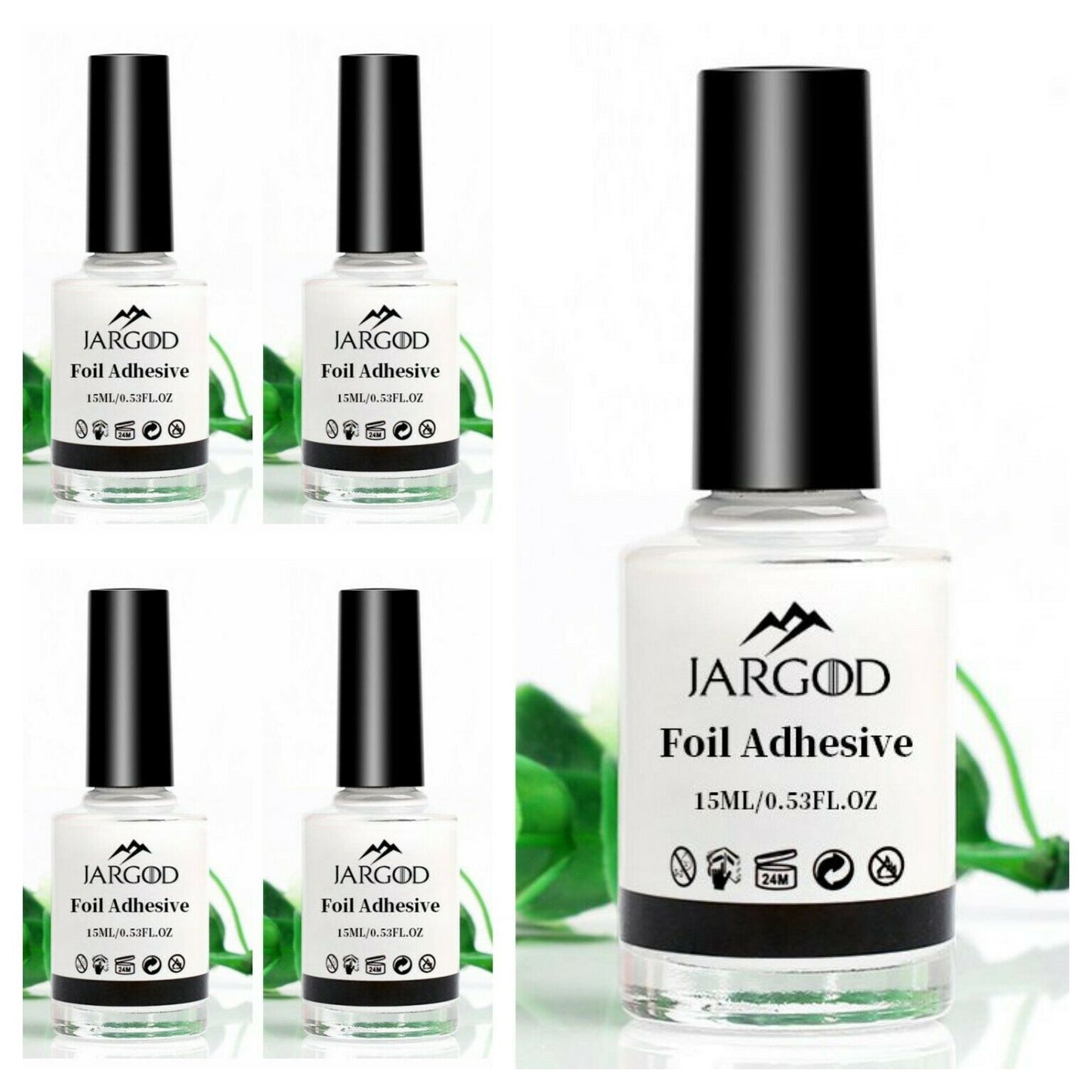 15ML Nail Glue For Transfer Foil Sticker Decals Polish UV Gel Glue Adhesive Jargod