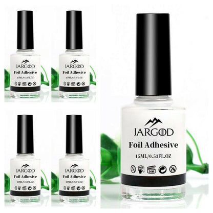 15ML Nail Glue For Transfer Foil Sticker Decals Polish UV Gel Glue Adhesive Jargod