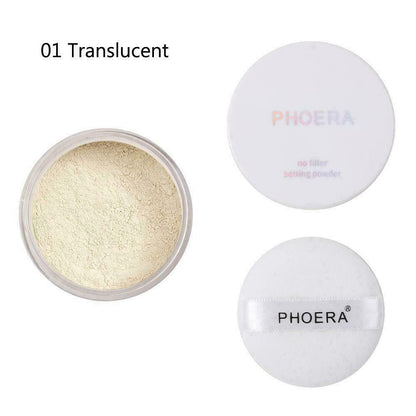 PHOERA No Filter Setting Powder Loose Face Translucent Foundation Makeup Puff