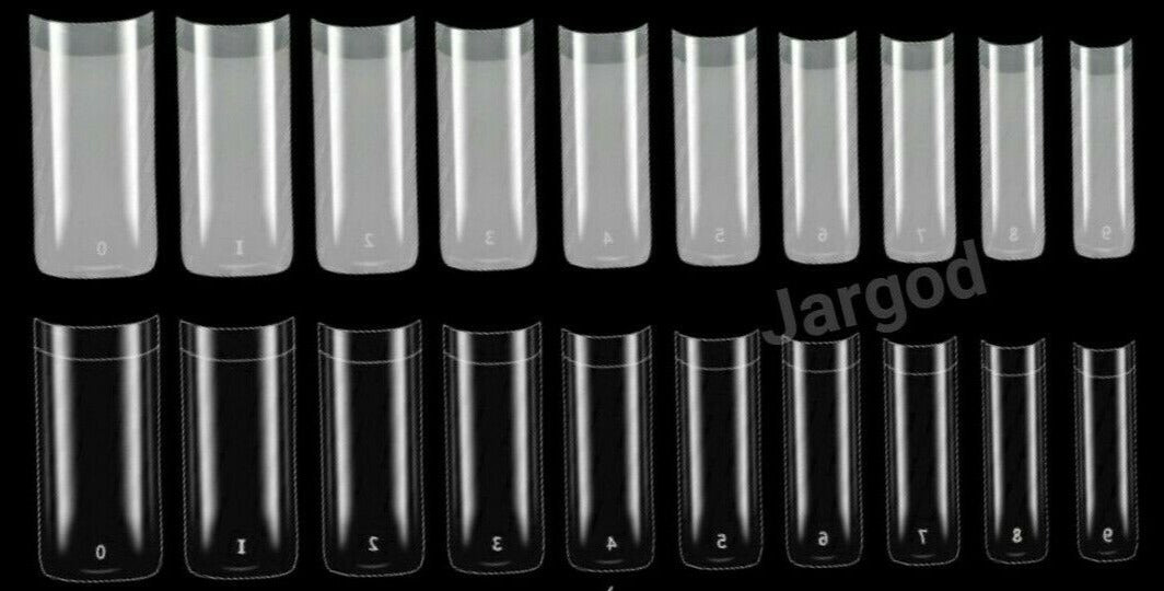 100pcs French Half cover Square Nail Tips Artificial False French Nail Tips  Jargod