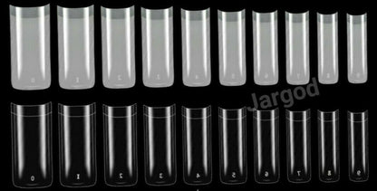 100pcs French Half cover Square Nail Tips Artificial False French Nail Tips  Jargod