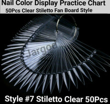 Load image into Gallery viewer, Nail Polish Practice Display Chart False Nail Art Tips Sticks/Rings-Choose Style

