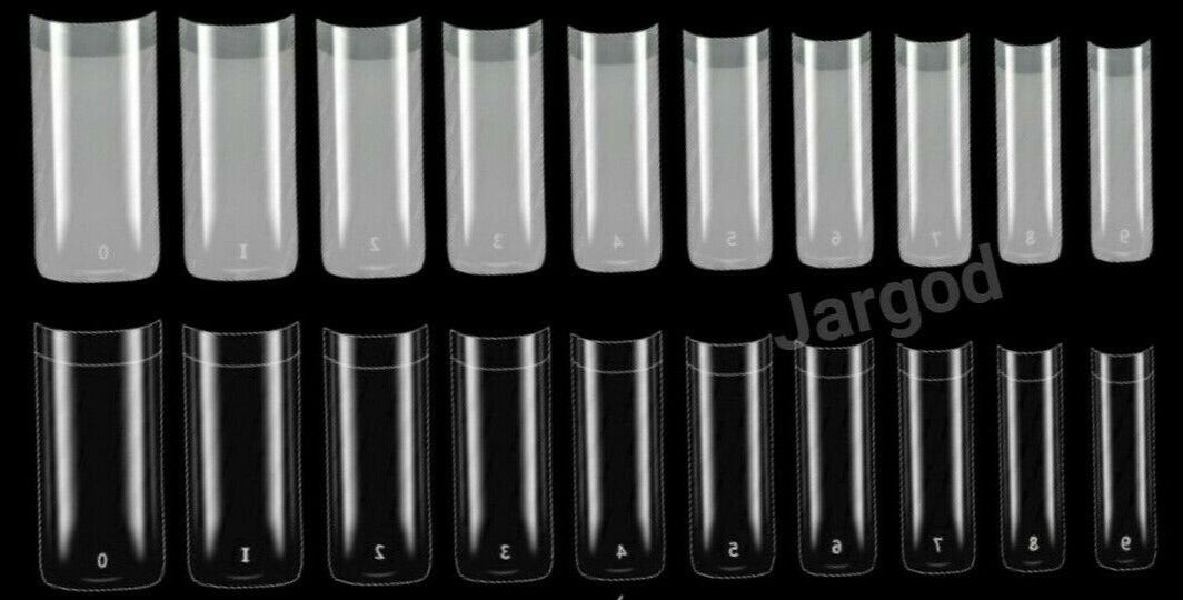 500pcs French Square Half cover Square Nail Tips Artificial False Fake Nail Tips  Jargod