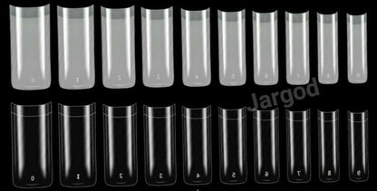500pcs French Square Half cover Square Nail Tips Artificial False Fake Nail Tips  Jargod