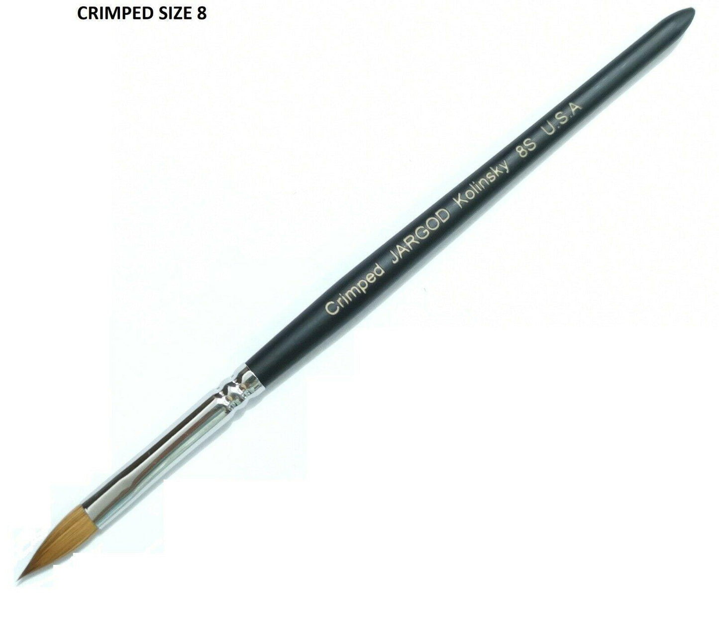 Pure Kolinsky Acrylic OVAL CRIMPED Nail Art Brush