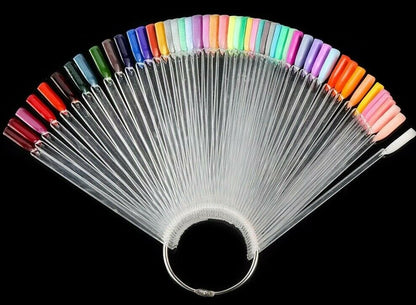 Nail Polish Practice Display Chart False Nail Art Tips Sticks/Rings-Choose Style