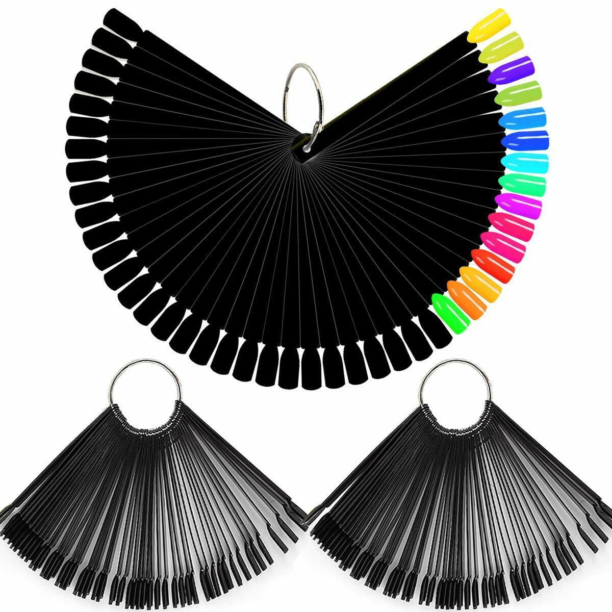 Nail Polish Practice Display Chart False Nail Art Tips Sticks/Rings-Choose Style