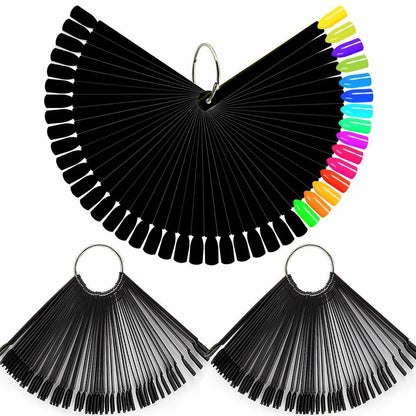 Nail Polish Practice Display Chart False Nail Art Tips Sticks/Rings-Choose Style