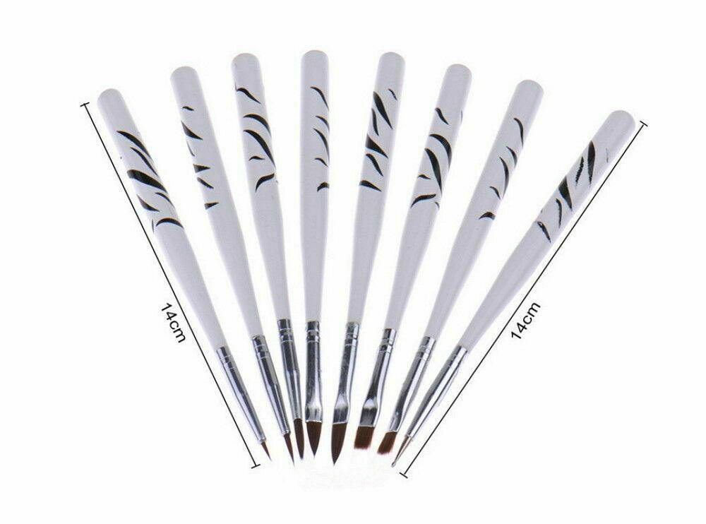 8Pcs/Set UV Gel Nail Art Brush-jargod