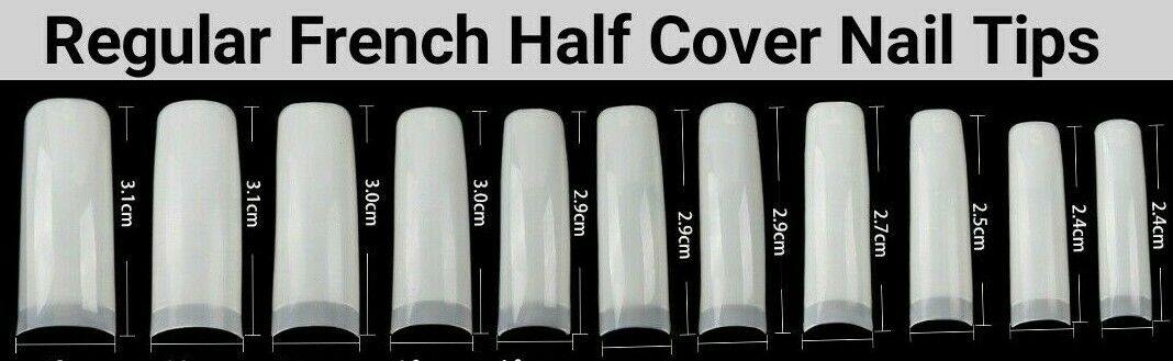 French Nail Tips Artificial False French Nail Tips 500pcs - JARGOD