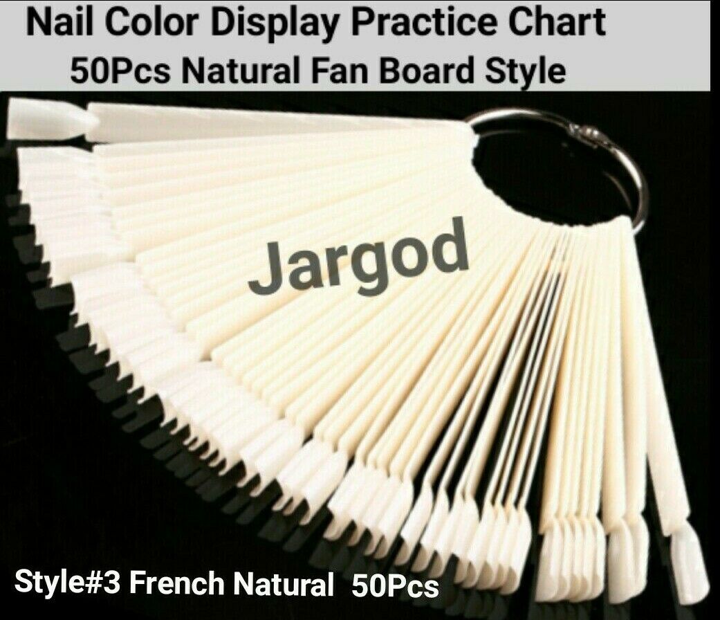 Nail Polish Practice Display Chart False Nail Art Tips Sticks/Rings-Choose Style