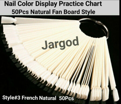 Nail Polish Practice Display Chart False Nail Art Tips Sticks/Rings-Choose Style