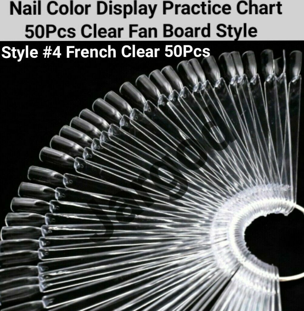 Nail Polish Practice Display Chart False Nail Art Tips Sticks/Rings-Choose Style
