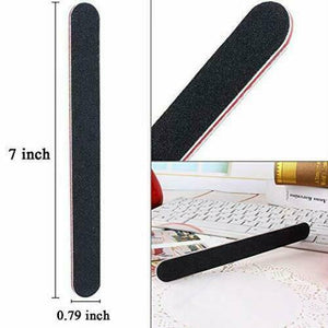 Pro Double Sided Manicure Nail File Emery Boards #100 #180 Packs of 10