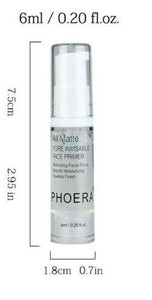 Phoera Face Primer Base Liquid Natural All Matte Foundation Pores Invisible Oil-control 6ml tiny bottle