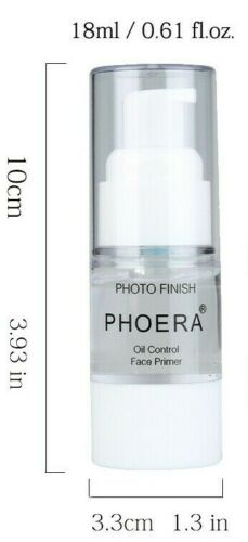 Phoera Face Primer 18ml Full Size Base Liquid Natural All Matte Foundation Pores Invisible Oil-control